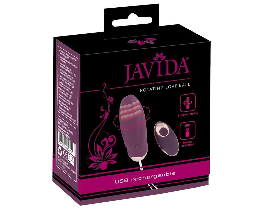 Javida - rádiós, forgó gyöngyös vibrotojás (lila)