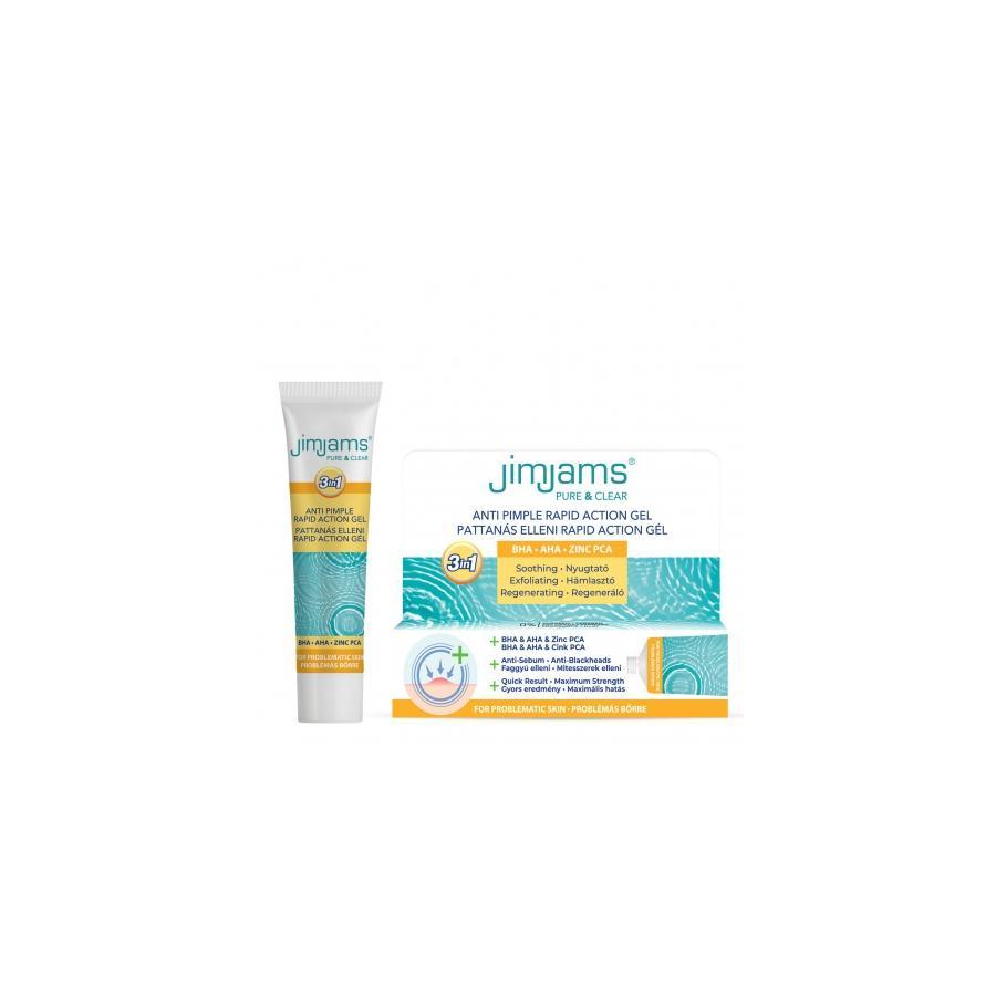 JimJams Pure & Clear Pattanás elleni rapid action gél, 15 ml