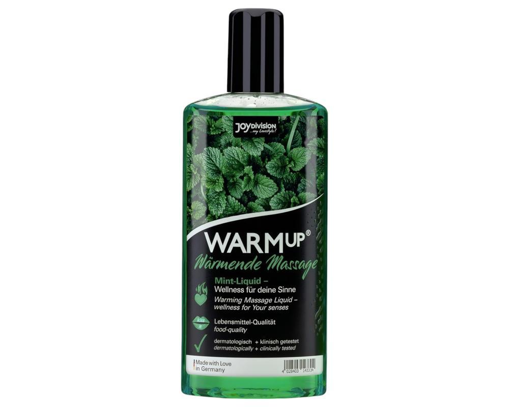 JoyDivision WARMup - melegítő masszázsolaj - menta (150ml)