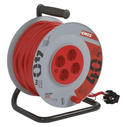 Kábeldob 40 m / 4 aljzat / fekete / PVC / 230 V / 2,5 mm2 P09240M 8592920091722
