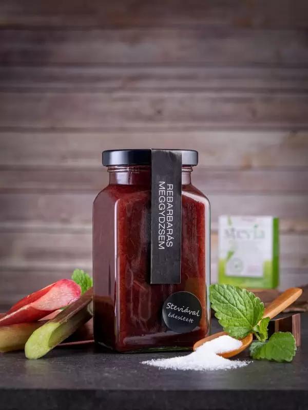 Kaldeneker Rebarbara-meggydzsem steviával édesített 312ml