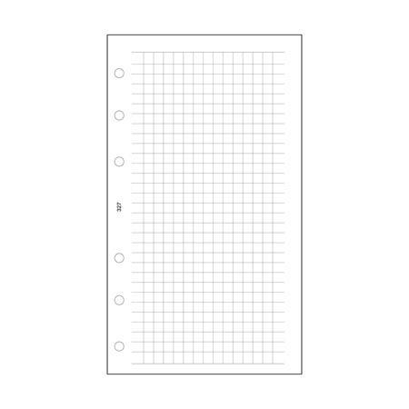 Kalendárium betét, jegyzetlap, "L", kockás, SATURNUS, fehér