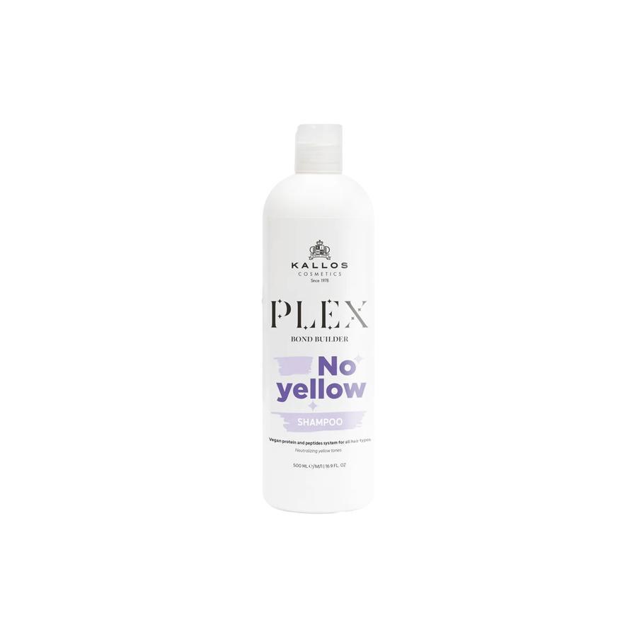 Kallos Plex Bond Builder No Yellow hamvasító sampon növényi proteinnel és peptid komplex-szel,500 ml