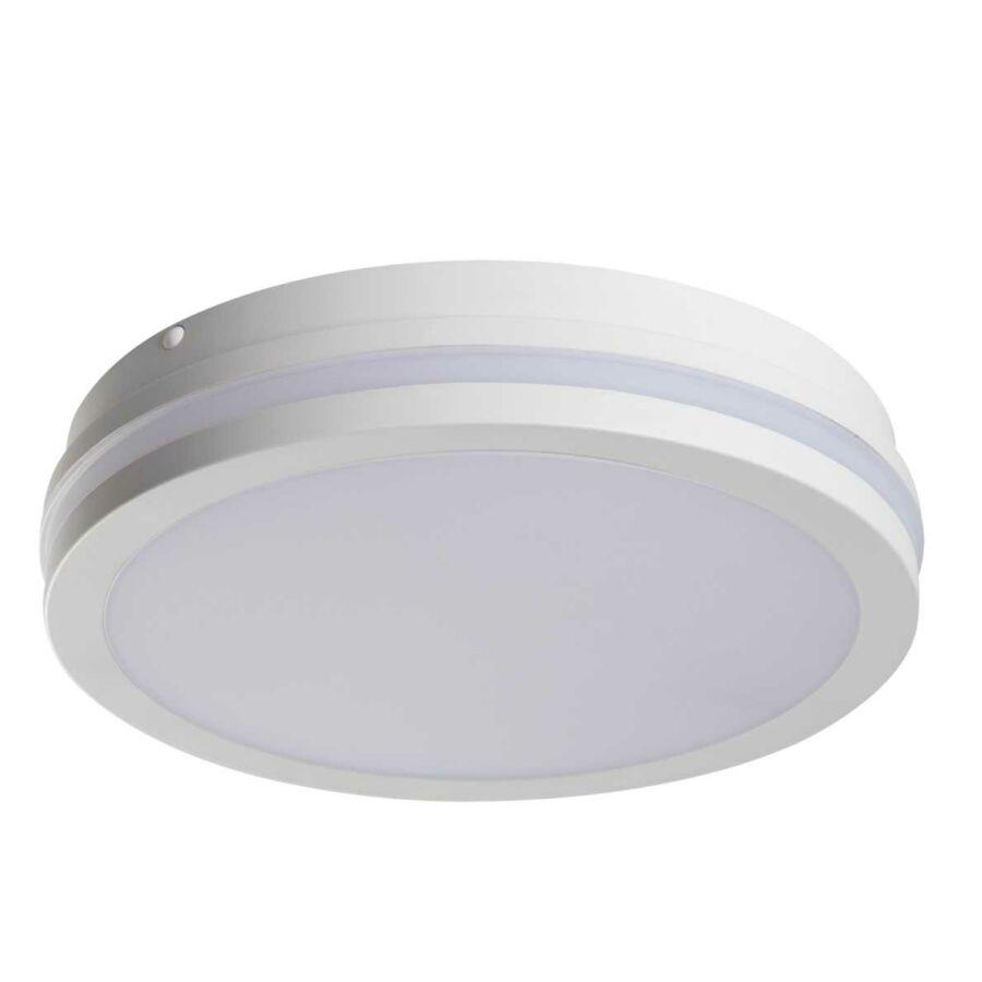 Kanlux 24W Beno Mozgásérzékelős Mennyezeti/Fali led lámpa, Természetes fehér, 2060 Lumen, kör, fehér színű