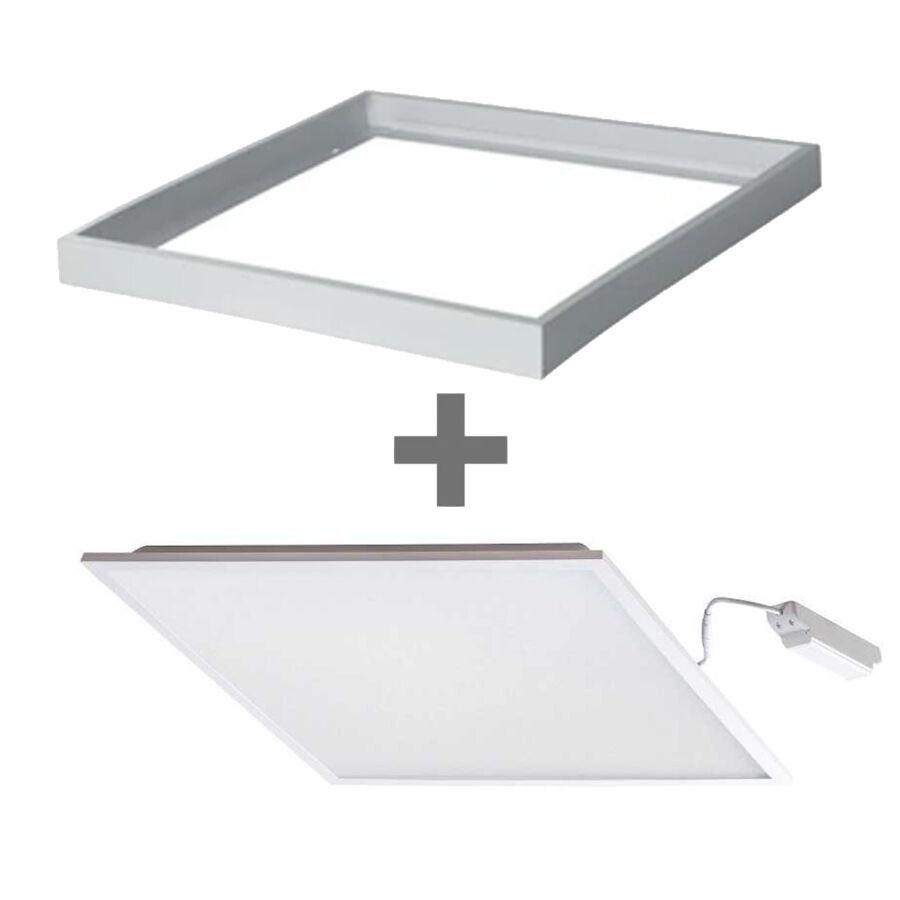 Kanlux Blingo P 38W High Lumen led panel + ADTR kiemelő keret (backlight, 4600 lumen, 4000K, természetes fehér, 60x60 cm, 121 lm/W) 