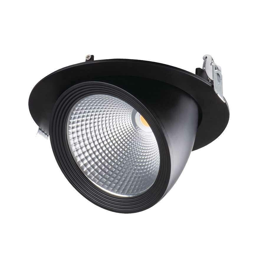 Kanlux HIMA COB LED 33W beltéri mélysugárzó álmennyezetbe, dönthető, 4000K, CRI90, high lumen, 3670 lumen, D45, fekete színű