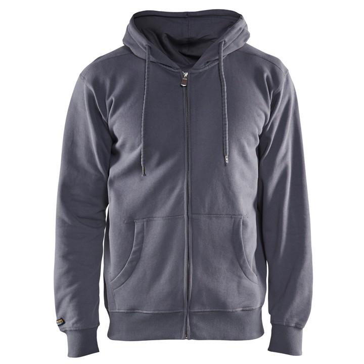 Kapucnis, cipzáros pulóver 3366-1048 - 3XL - Sötétkék