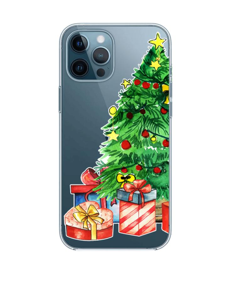 Karacsonyfa ajándékokkal, szilikon átlátszó karácsonyi tok Redmi 9T