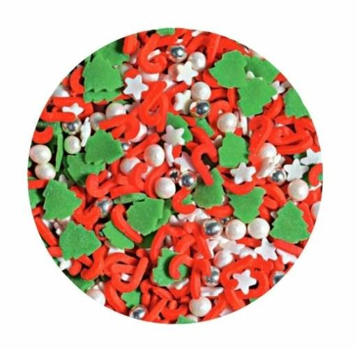 Karácsonyi cukorgyöngy mix 200 g