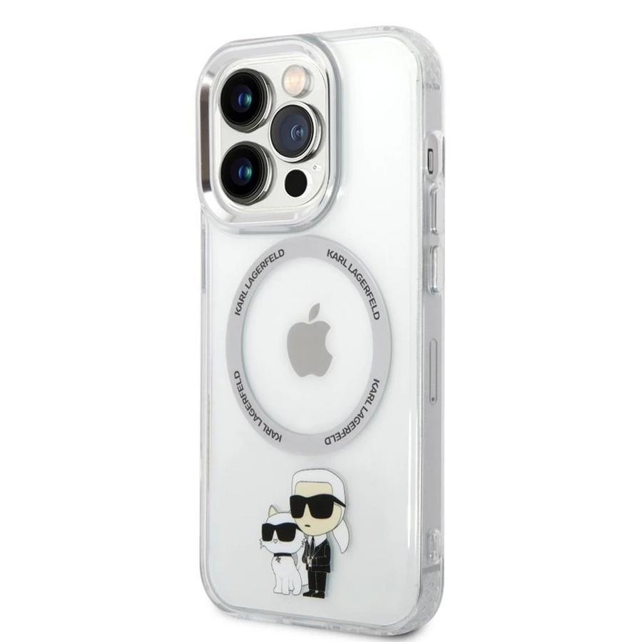 Karl Lagerfeld IML Karl and Choupette MagSafe tok iPhone 13 Pro készülékhez átlátszó