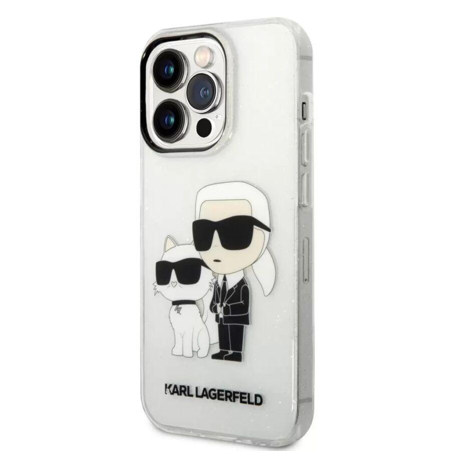Karl Lagerfeld tok átlátszó (KLHCP14LHNKCTGT) Iphone 14 Pro készülékhez