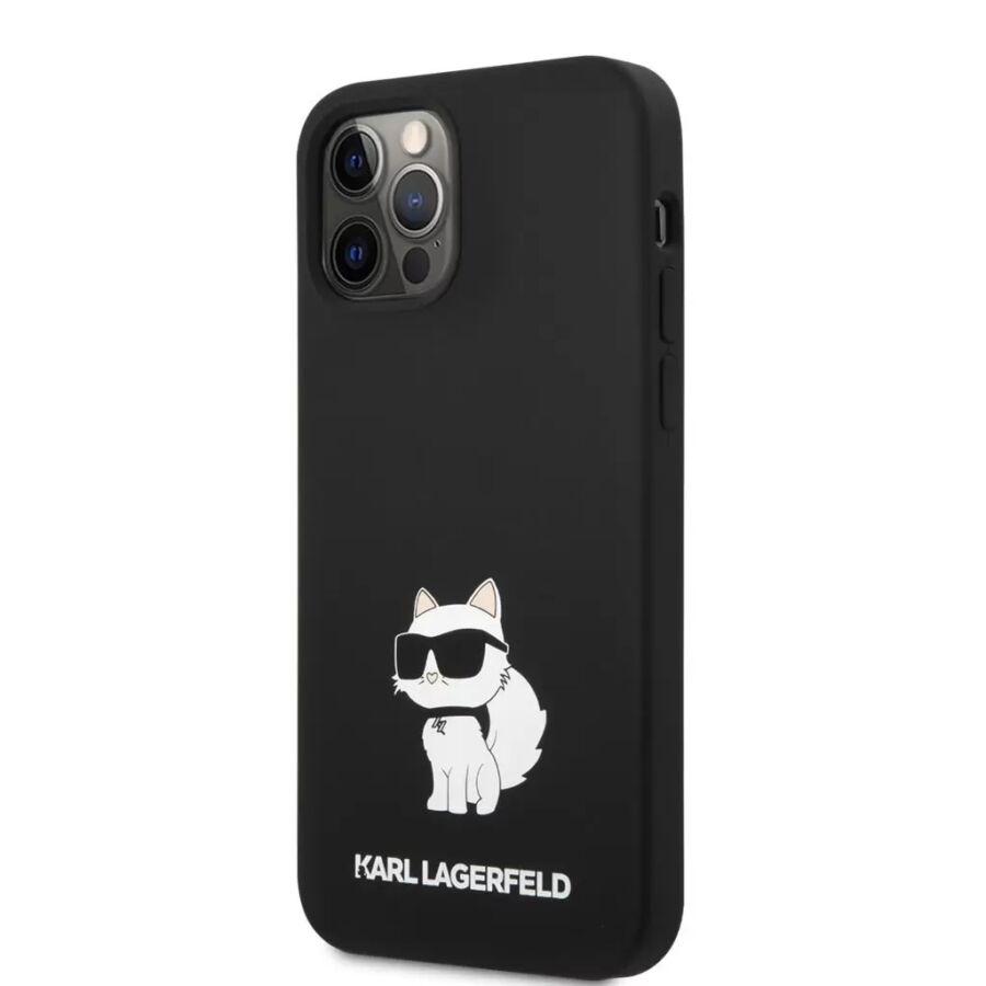 Karl Lagerfeld tok fekete (KLHCP12MSNCHBCK) Iphone 12/12 Pro készülékhez