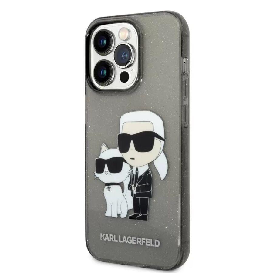Karl Lagerfeld tok fekete (KLHCP14LHNKCTGK) Iphone 14 Pro készülékhez