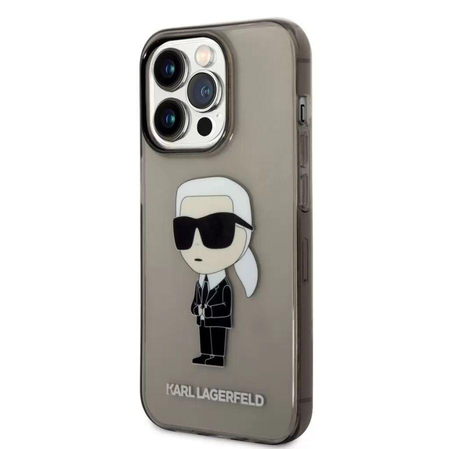 Karl Lagerfeld tok fekete (KLHCP14XHNIKTCK) Iphone 14 Pro Max készülékhez
