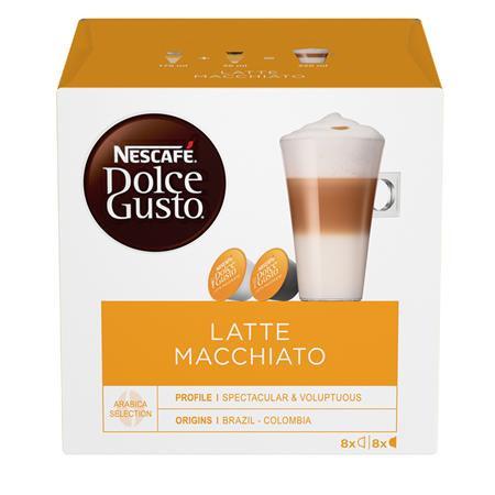 Kávékapszula, 8x2 db, NESCAFÉ DOLCE GUSTO "Latte Macchiato"
