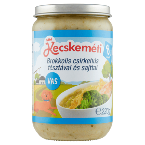 Kecskeméti brokkolis csirkehús tésztával-sajt 8hó+ 220g