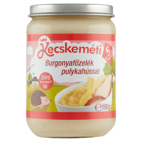 Kecskeméti burgonyafőzelék pulykahússal 5hó+ 190g