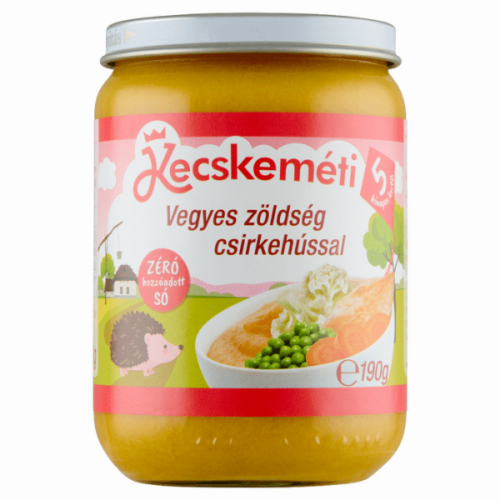 Kecskeméti vegyes zöldség csirkehússal 5hó+ 190g