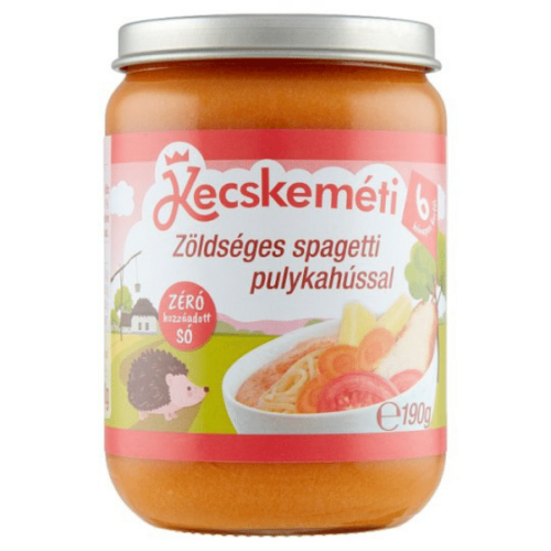 Kecskeméti zöldséges spagetti pulykahússal 6hó+ 190g