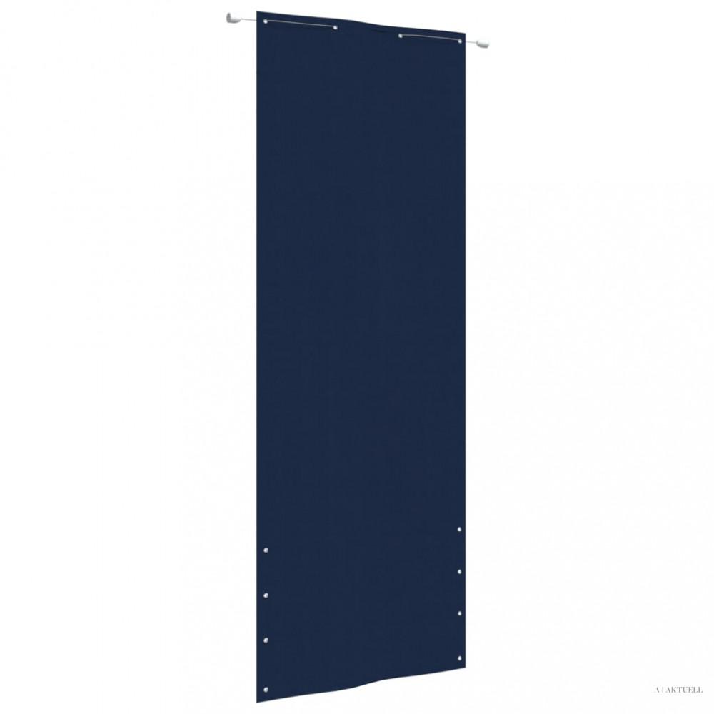 Kék oxford-szövet erkélyparaván 80 x 240 cm