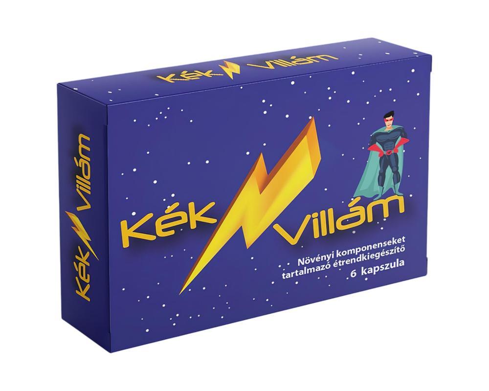 Kék Villám - étrend kiegészítő kapszula férfiaknak (6db)