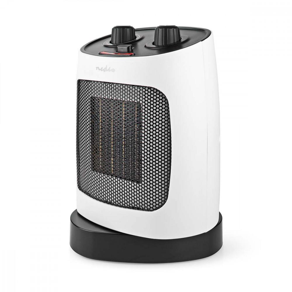 Kerámia PTC ventilátor Fűtés 1000 / 2000 W | 2 Hőmód | Állítható hőmérséklet | Automatikusan forog | Túlmelegedés elleni védelem | Borulás ellen védett