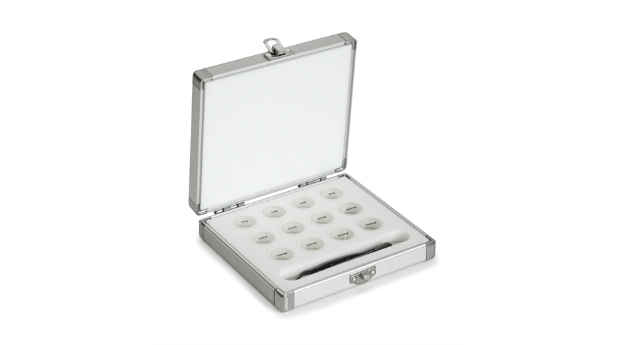 KERN alumínium doboz 1mg-500mg E1-M2 hengeres kalibráló súlykészlethez 313-010-600