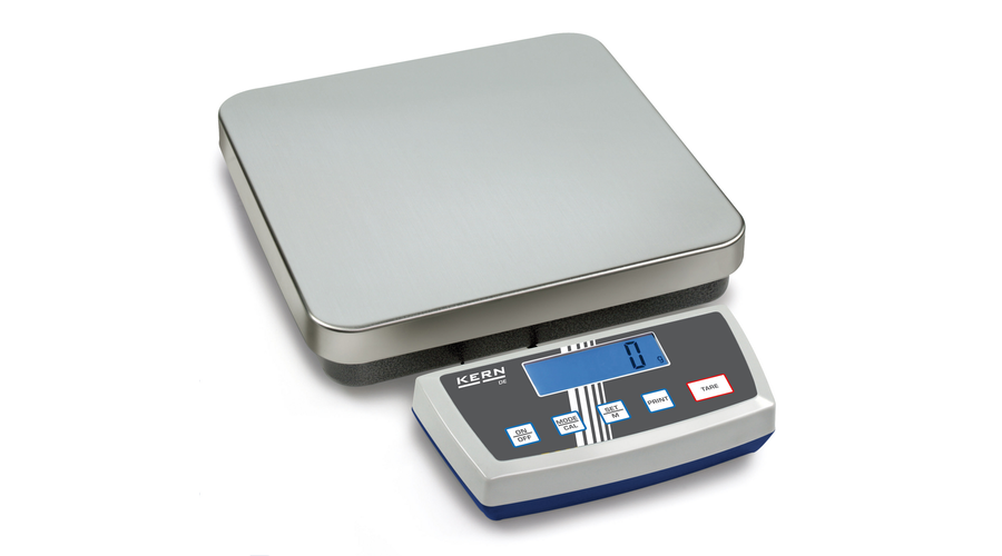 KERN DE 150K20D (60kg/150kg/0,02kg/0,05kg) 315×305 mm platform- csomagmérleg kisállatmérő, darabszámláló, százalékszámító funkc. 2évG