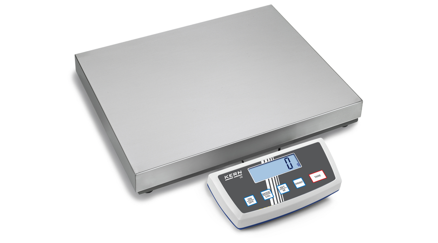 KERN DE 300K50D (300kg/50g) IP65 522×403mm platform- csomagmérleg kisállatmérő, darabszámláló, százaléksz. 2évG