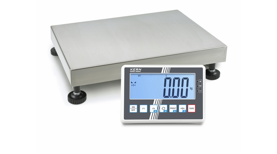 KERN IFC 300K-2 (300kg-0,01kg) 600x550 mm IoT Line, Ipar 4.0 robusztus rozsdamentes acél digitális platform mérleg sok funkcióval