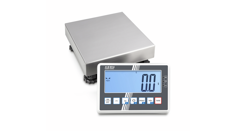 KERN IFC 6K-4S (6000g-0,2g) 230x230 mm IoT Line, Ipar 4.0 robusztus rozsdamentes acél digitális platform mérleg sok funkcióval