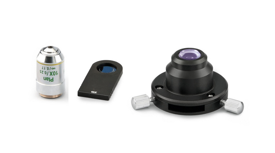 KERN OBB-A1215 fázis kontraszt készlet: PH kondenzor, 10x PH betét, ∞ Plan 10×/0,25 0,17 mm objektív OBL mikroszkópokhoz