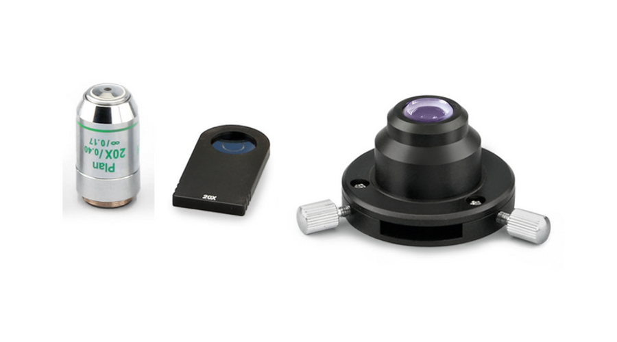 KERN OBB-A1217 fázis kontraszt készlet: PH kondenzor, 20x PH betét, ∞ Plan 20×/0,40 0,17 mm objektív OBL mikroszkópokhoz