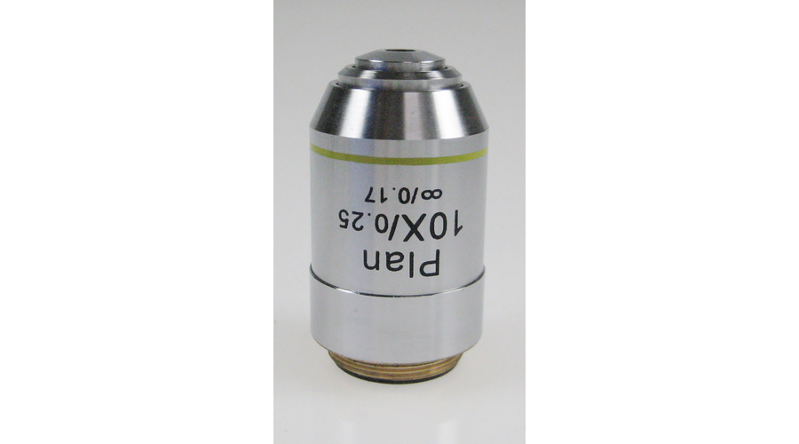 KERN OBB-A1243 infinity planakromatikus 10 x / 0,25 W.D. (4,64 mm) mikroszkóp objektív lencse az OBN-158 és 159 mikroszkóphoz