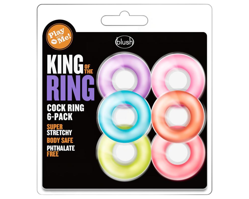 King of the Ring - péniszgyűrű szett - színes (6db)
