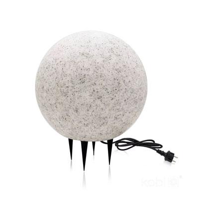 Kobi Gömb alakú leszúrható kerti lámpa - betonszürke (250 mm) E27