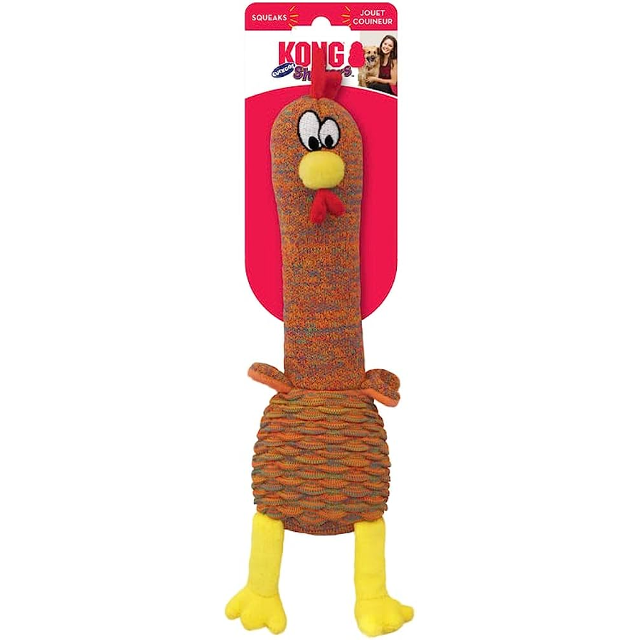KONG® Shakers™ Cuckoos plüss kutyajáték barna