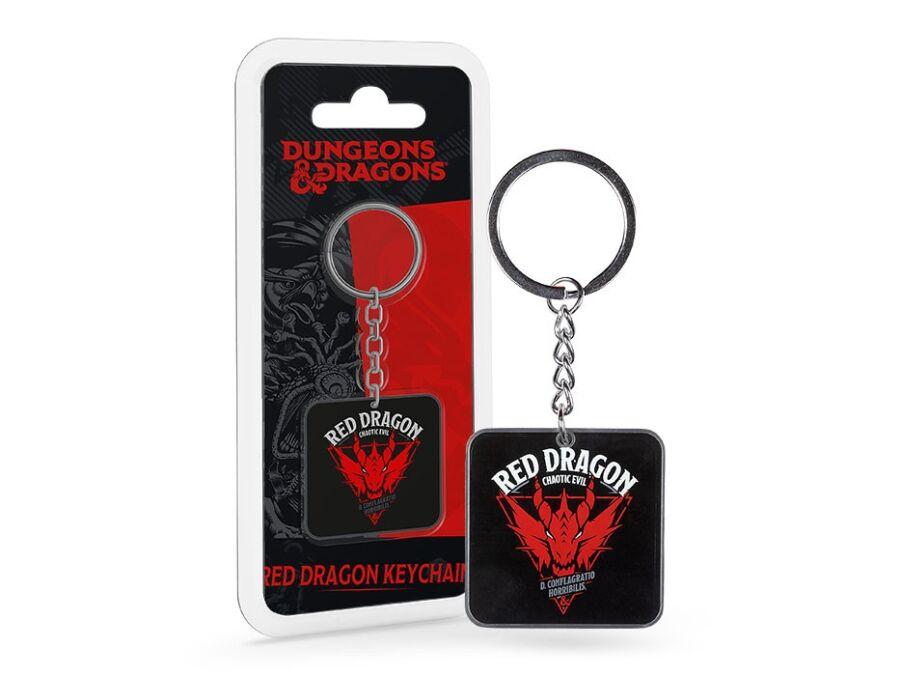 Konix Dungeons&Dragons "Red Dragon" Fém Kulcstartó