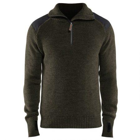 Kötött gyapjú pulóver 4630-1071 - 4XL - sötét sötétkék/sötétkék