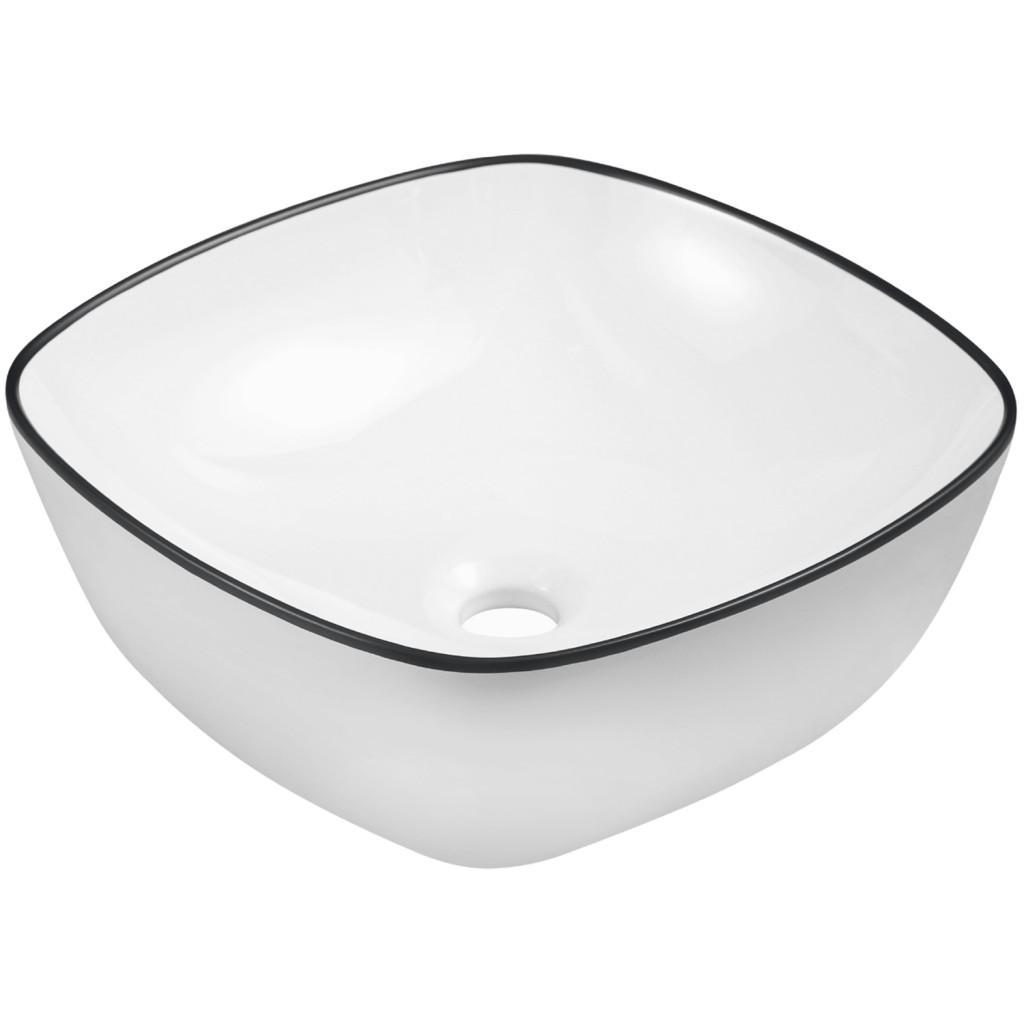 KR-650 WH/BL kerámia design mosdó