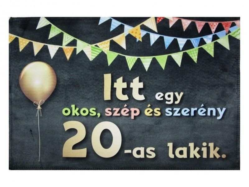 Lábtörlő. Itt egy okos, szép és szerény