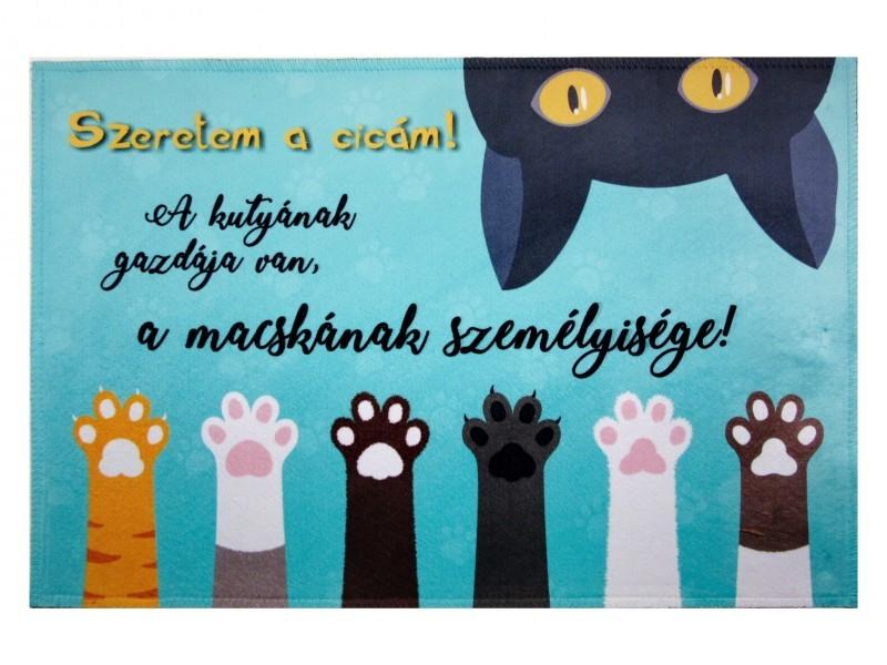 Lábtörlő Szeretem a cicám 60x40cm