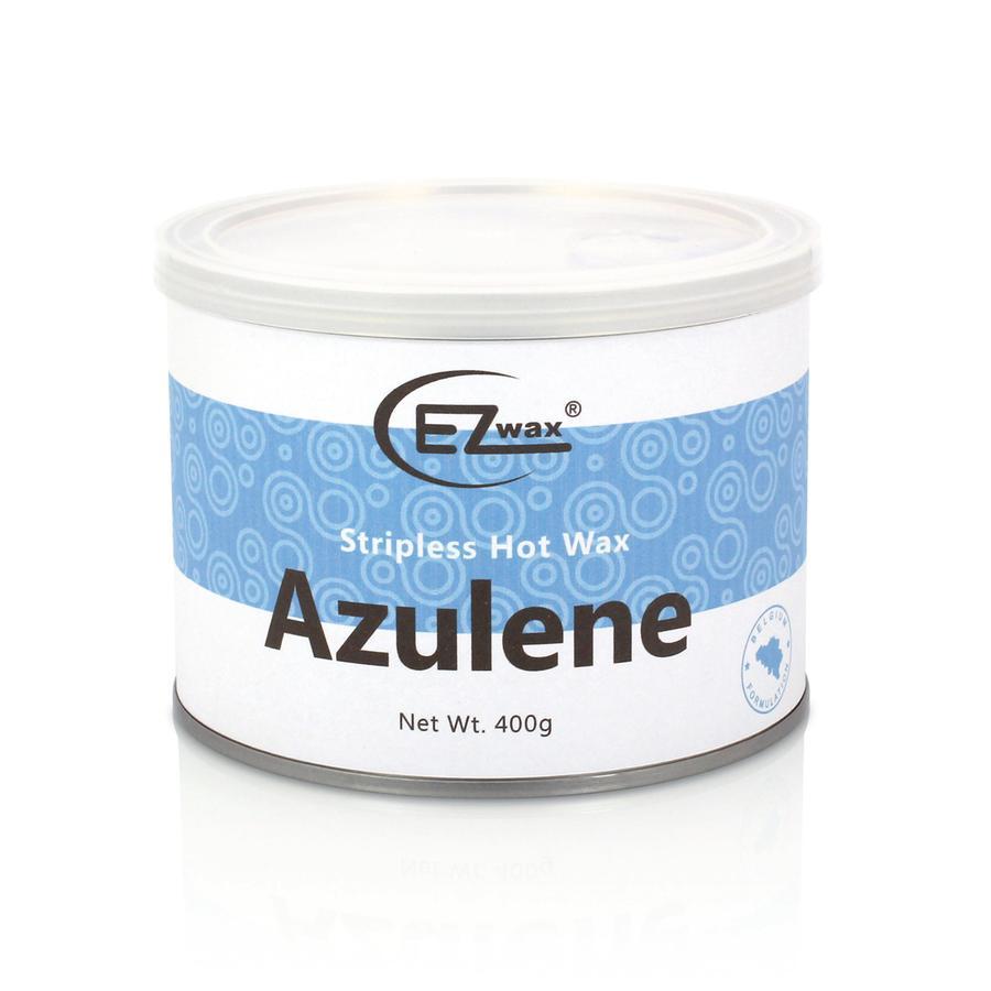 Lady Stella  Ezwax Premium elasztikus lehúzócsík nélküli konzervgyanta, Azulén, 400 ml
