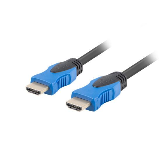 Lanberg HDMI (M/M) v2.0 kábel, 15 m, 4K, réz, fekete