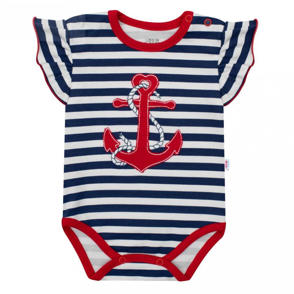 Lányos rövid ujjú body New Baby Marine
