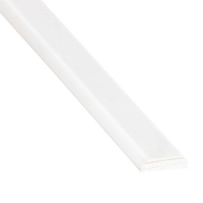 Lapos takaróléc (4x18 mm) fenyő, 240 cm, fehér