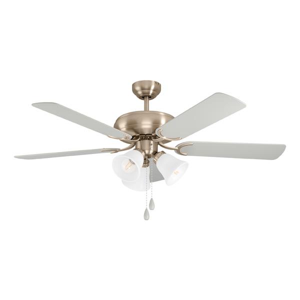 LAS PALMAS matt nikkel ventilátor lámpával