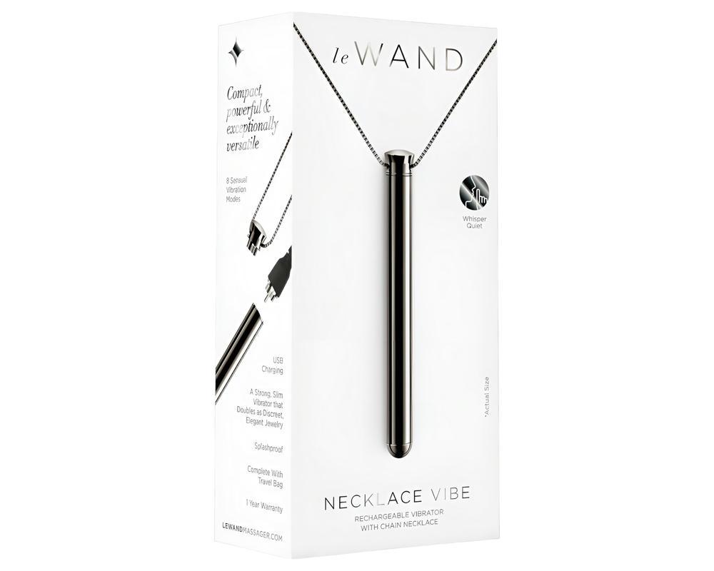 le Wand - luxus vibrátor nyaklánc - (fekete)