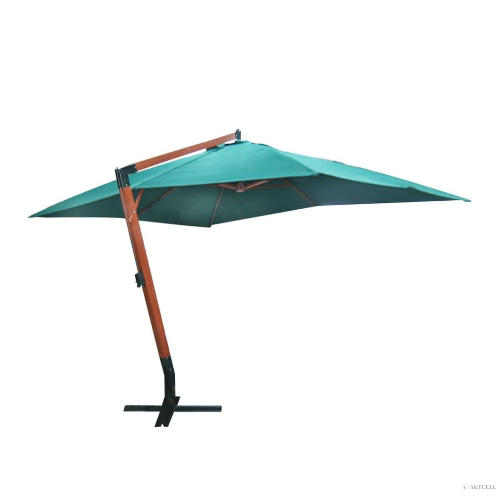 Lebegő napernyő Melia 300 x 400 cm zöld