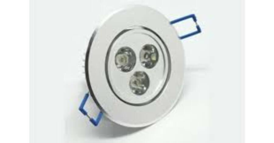 LED BEÉPÍTHETŐ SPOT LÁMPATEST,  230V 3W MELEG FEHÉR